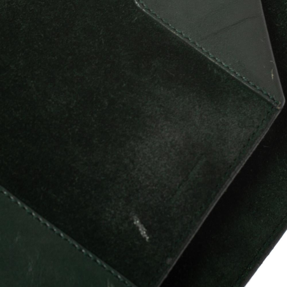 Saint Laurent Green Suede and Leather Betty Shoulder Bag 3