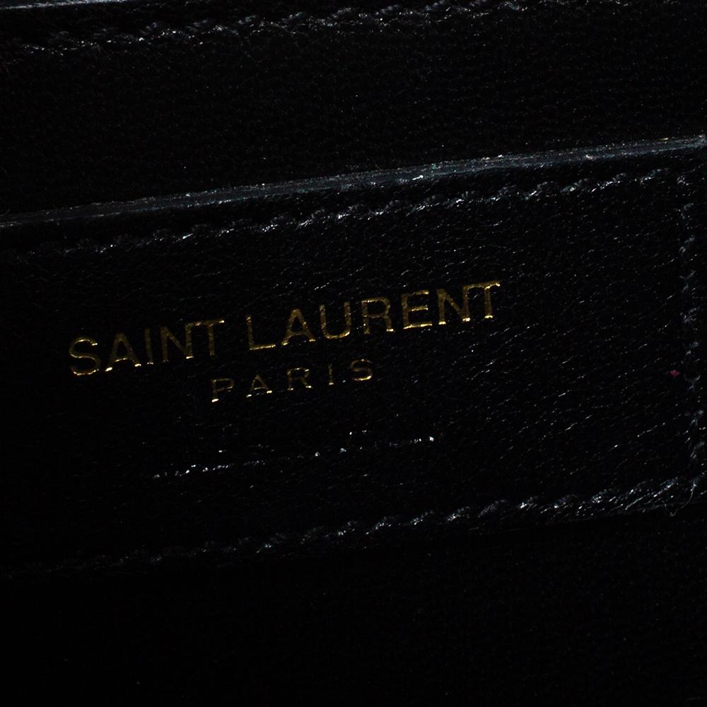 Saint Laurent Green Suede Small Kate Tassel Crossbody Bag In Fair Condition In Dubai, Al Qouz 2