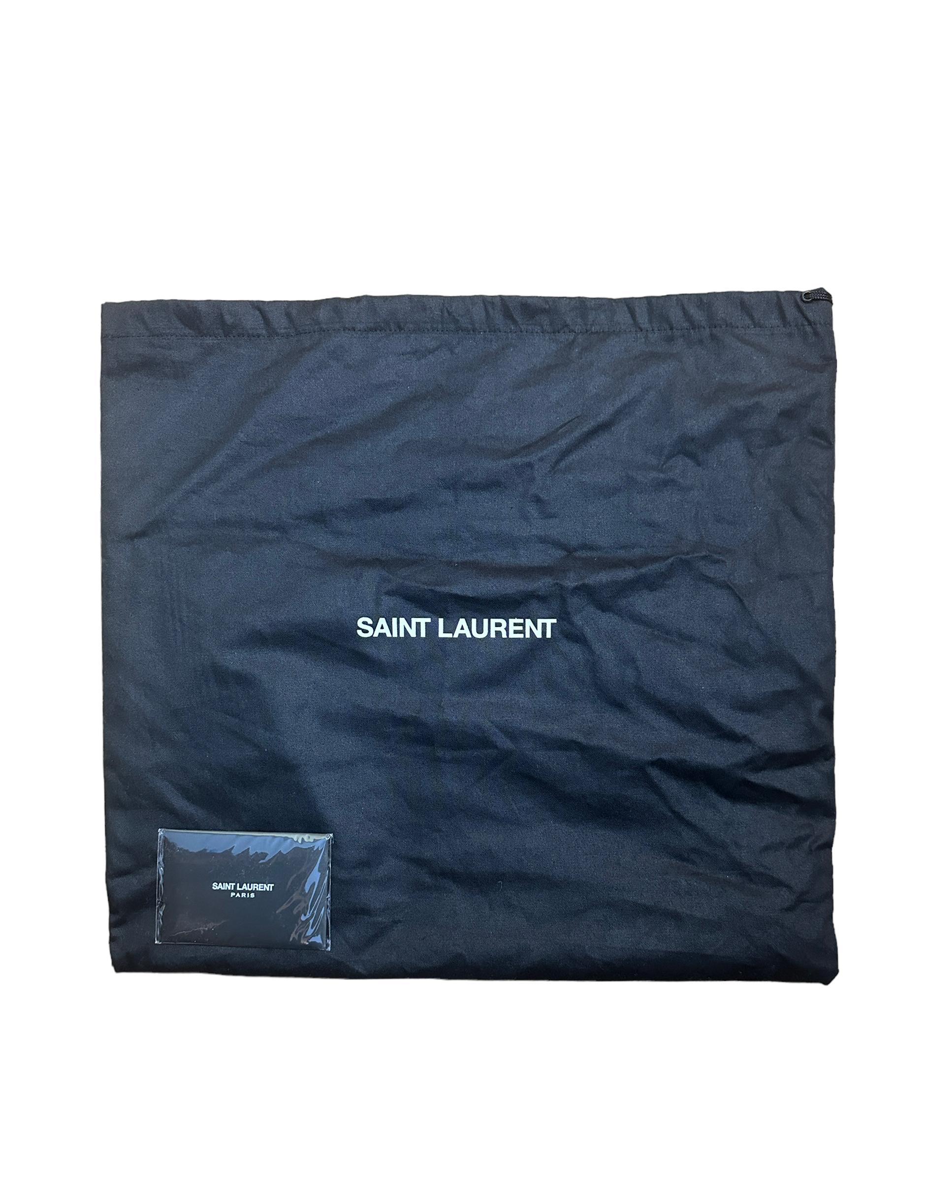 Saint Laurent Grey Calfskin Matelasse Monogram Medium Niki Chain Satchel 9
