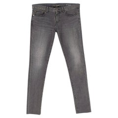 Saint Laurent Grey Denim Skinny Jeans - US 4/6