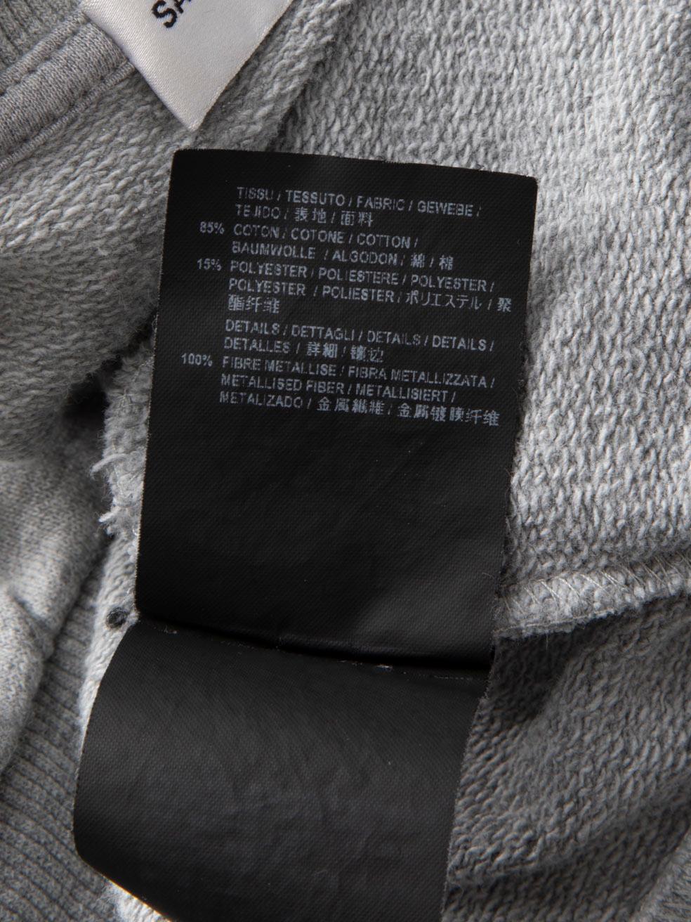 Donna Saint Laurent - Maglia ricamata grigia Taglia S in vendita