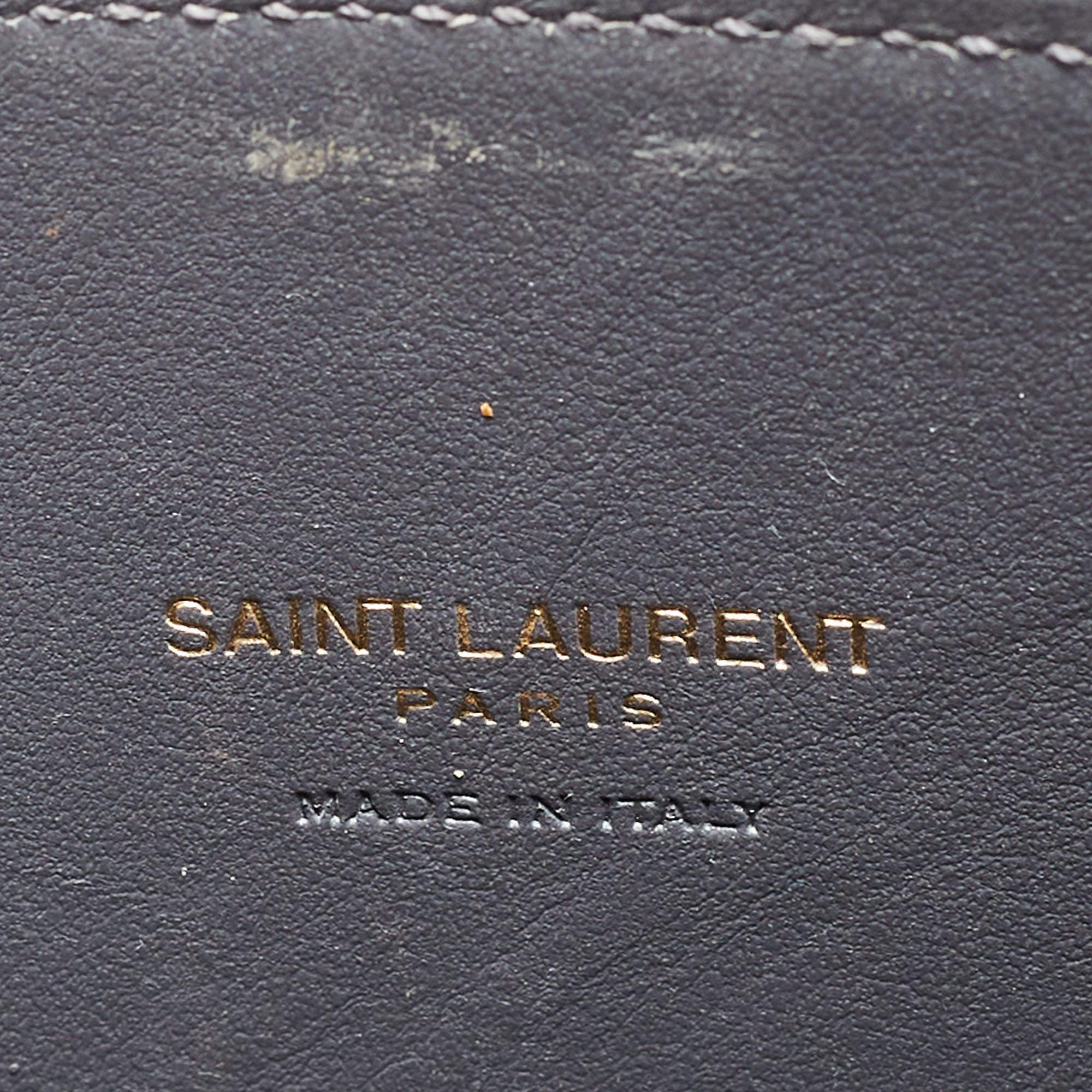 Saint Laurent Grey Leather Nano Classic Sac De Jour Tote 6