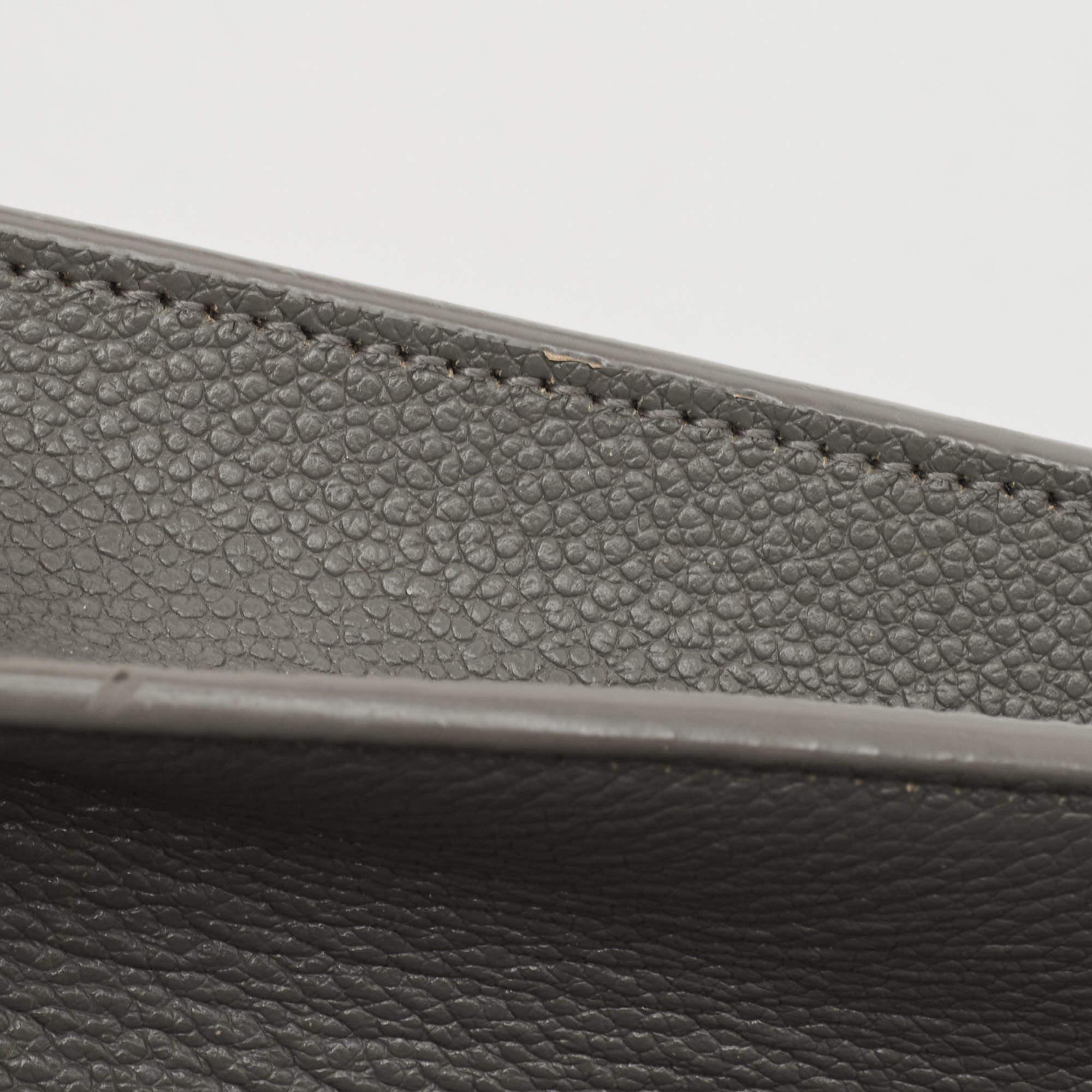 Saint Laurent Grey Leather Small Classic Sac De Jour Tote For Sale 1