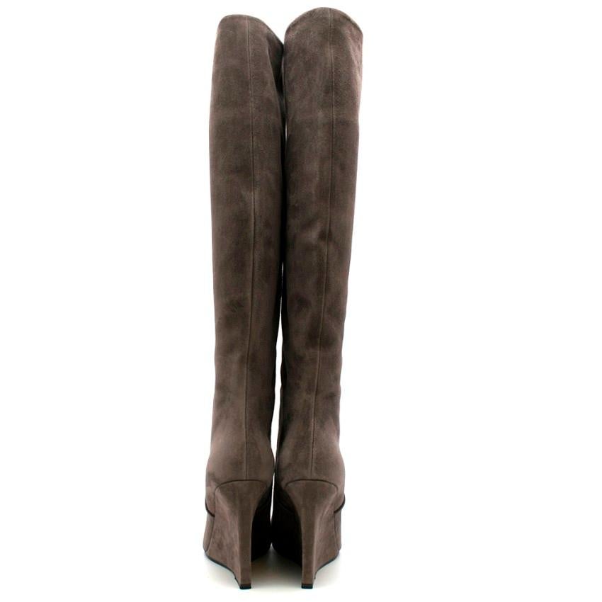 saint laurent wedge boots