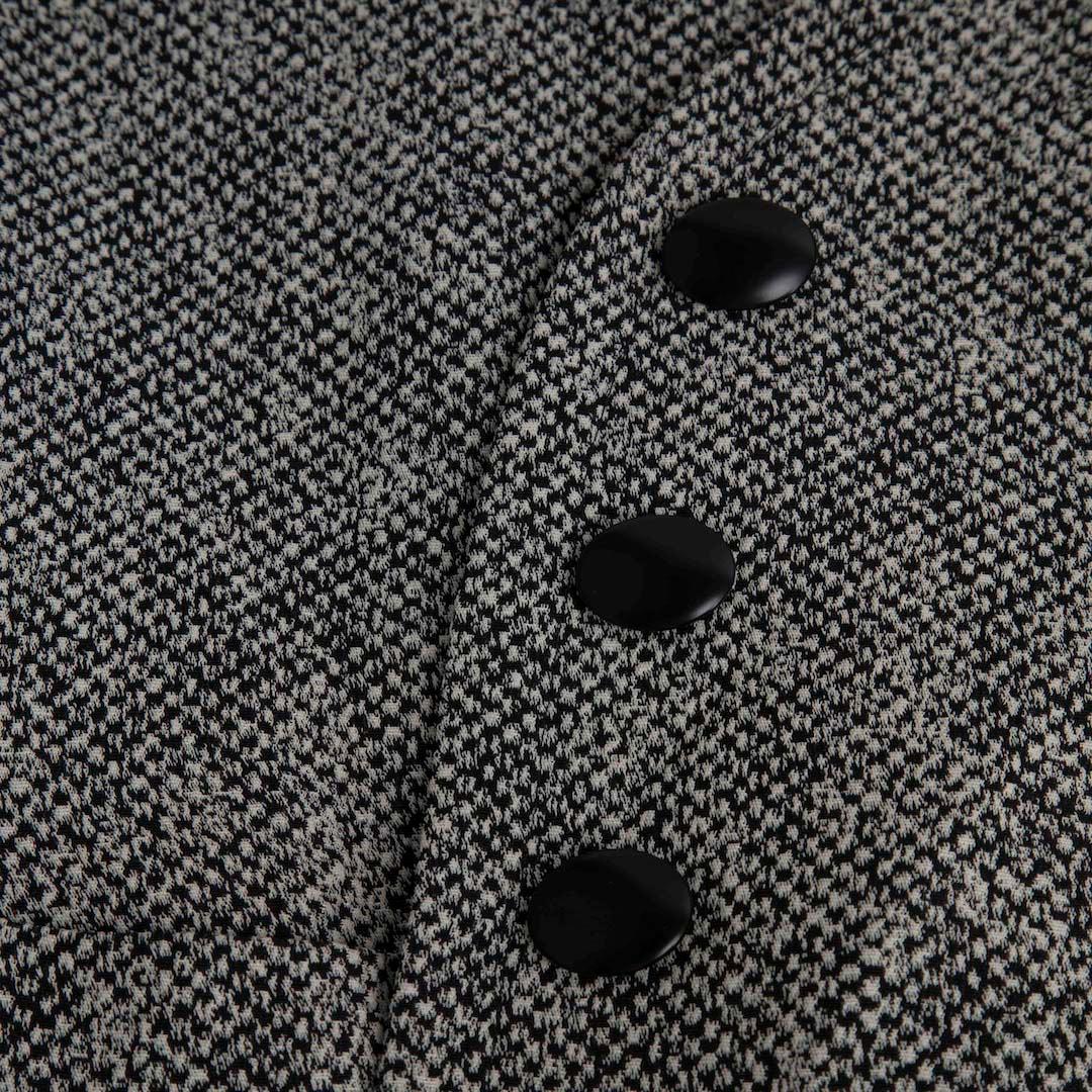 Grigio Saint Laurent Blazer grigio con collo a V e monopetto taglia XXL in vendita