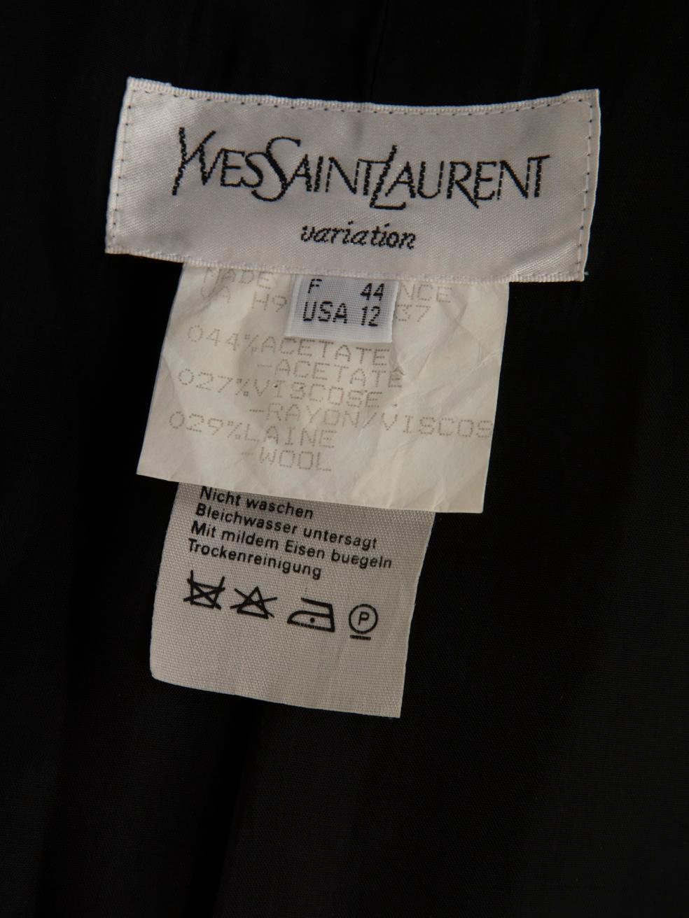 Saint Laurent Blazer grigio con collo a V e monopetto taglia XXL In condizioni ottime in vendita a London, GB