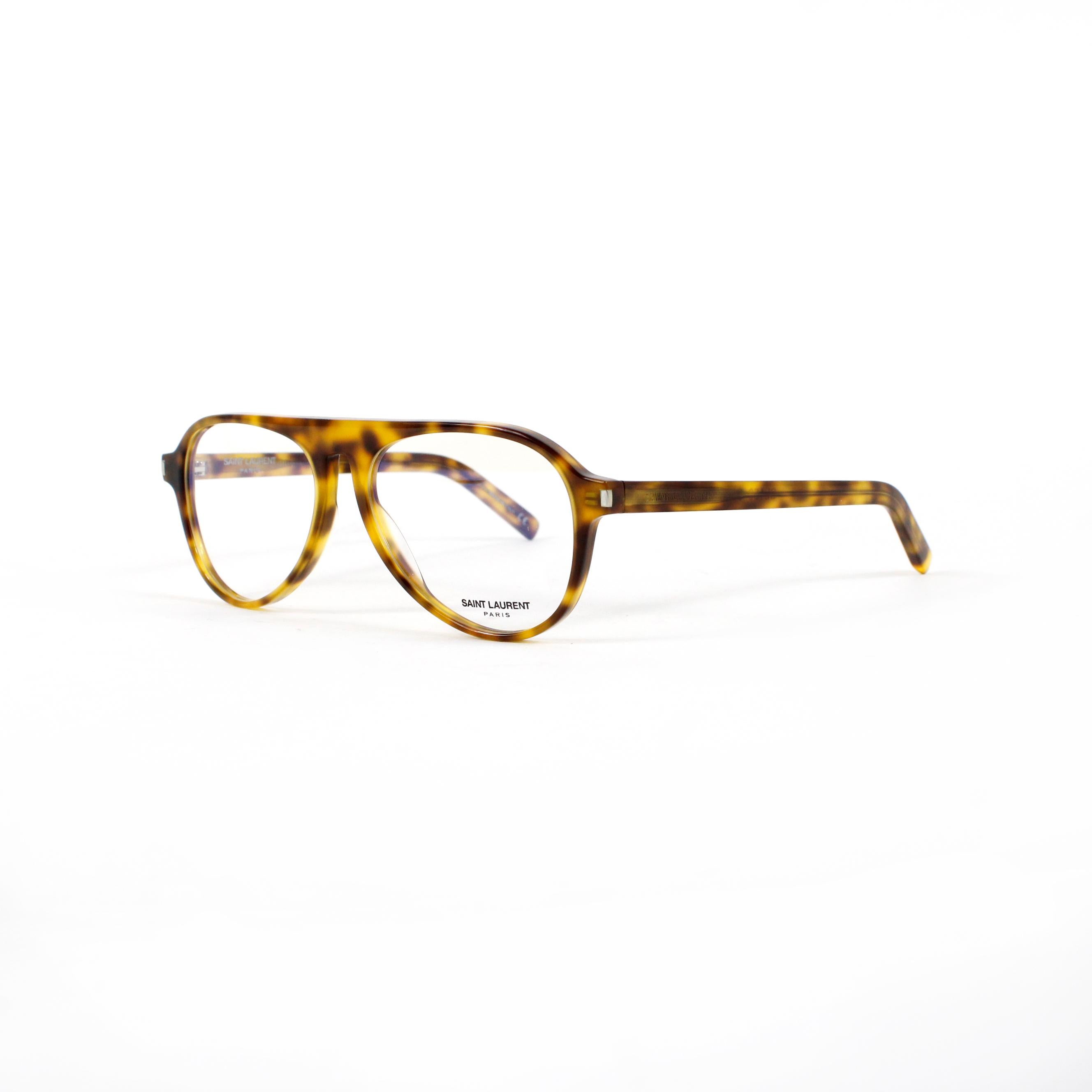 Saint Laurent eyeglasses, aviator model, havana color. Unisex.

Condition: new.

Packaging/Accessories:
Case.