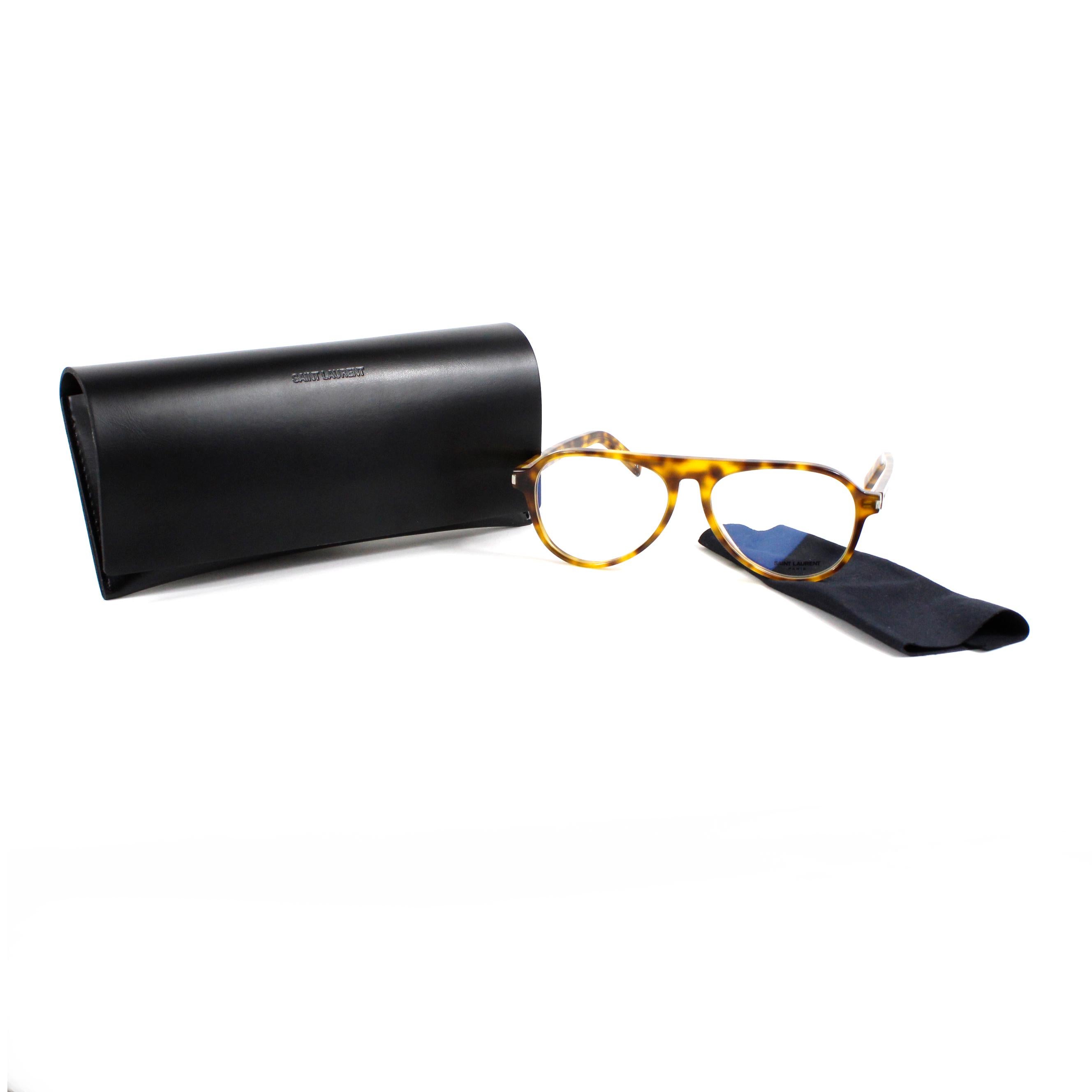 Saint Laurent Havana Eyeglasses SL 159 002 For Sale 1