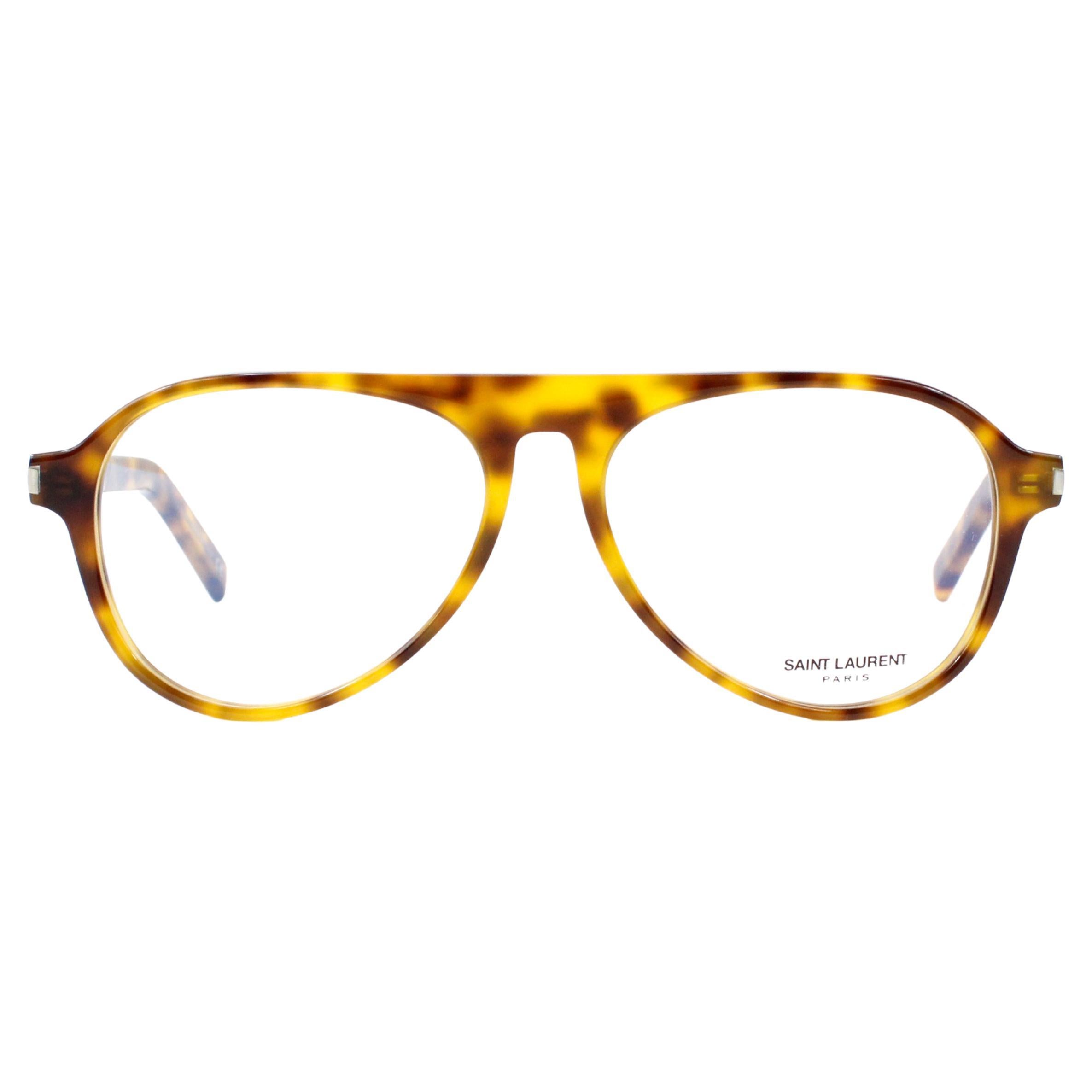 Saint Laurent Havana Eyeglasses SL 159 002 For Sale