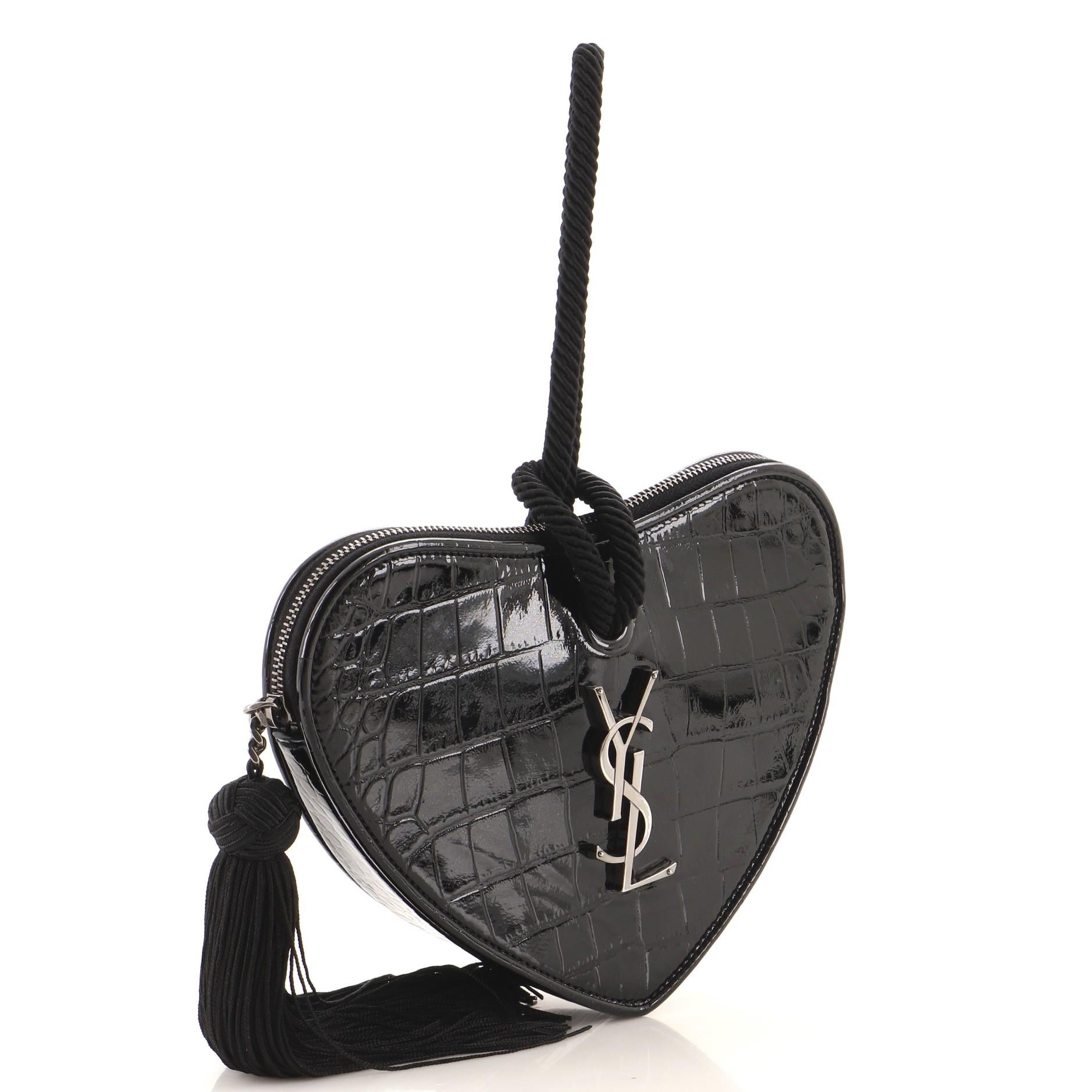 ysl heart clutch