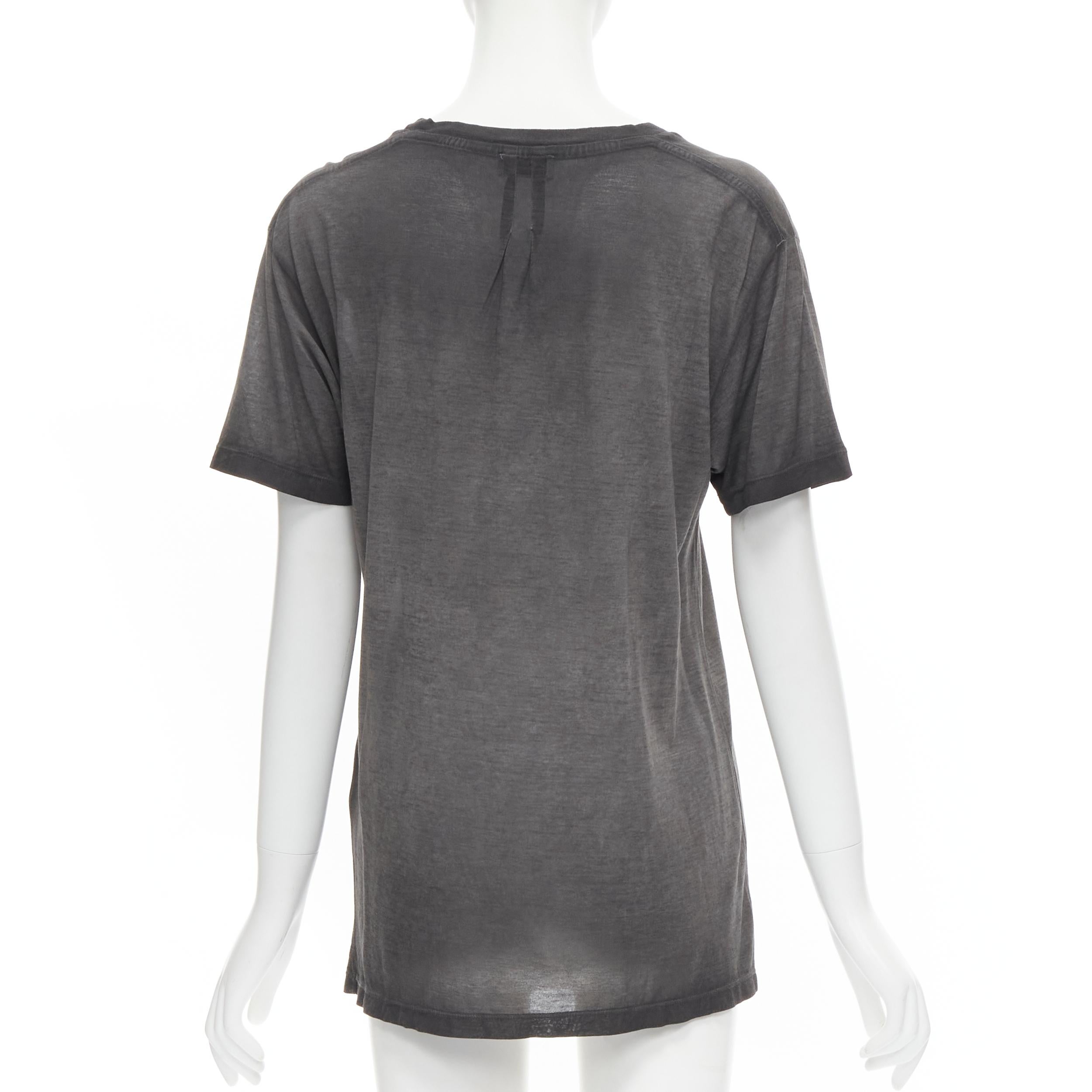 Gray SAINT LAURENT Hedi Slimane 2015 grey washed chest pocket relaxed oversized  For Sale