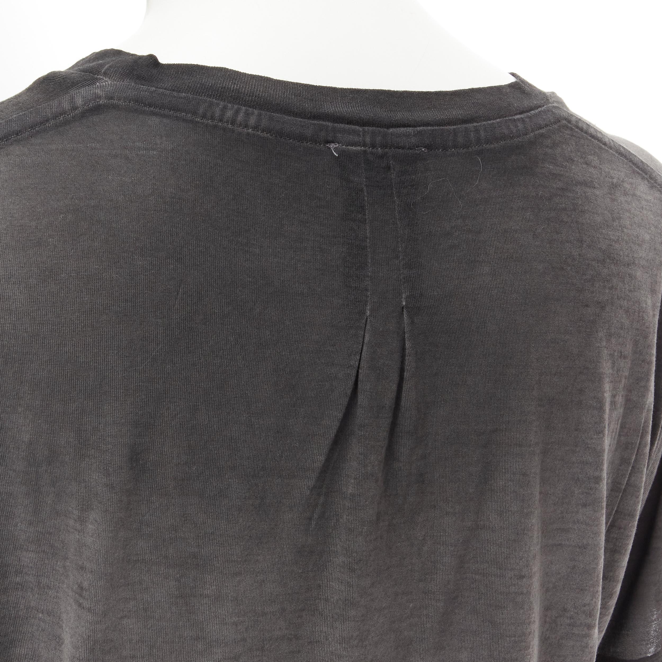 SAINT LAURENT Hedi Slimane 2015 grey washed chest pocket relaxed oversized  For Sale 1