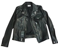 Saint Laurent Hedi Slimane FW15 Lambskin Biker LS1 Jacket Large