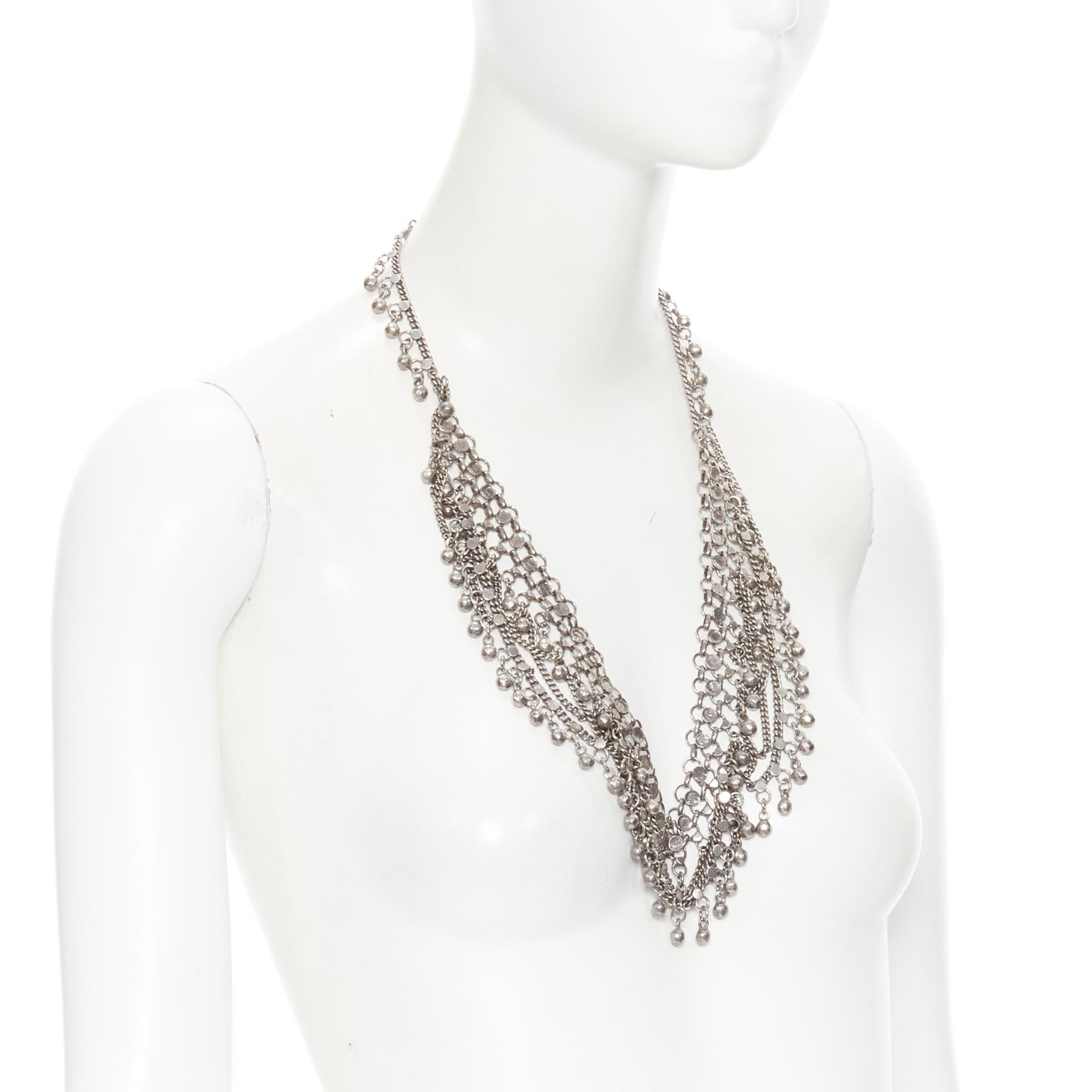 Uomo SAINT LAURENT Hedi Slimane Marrakech Chandelier collana con charme antico in vendita
