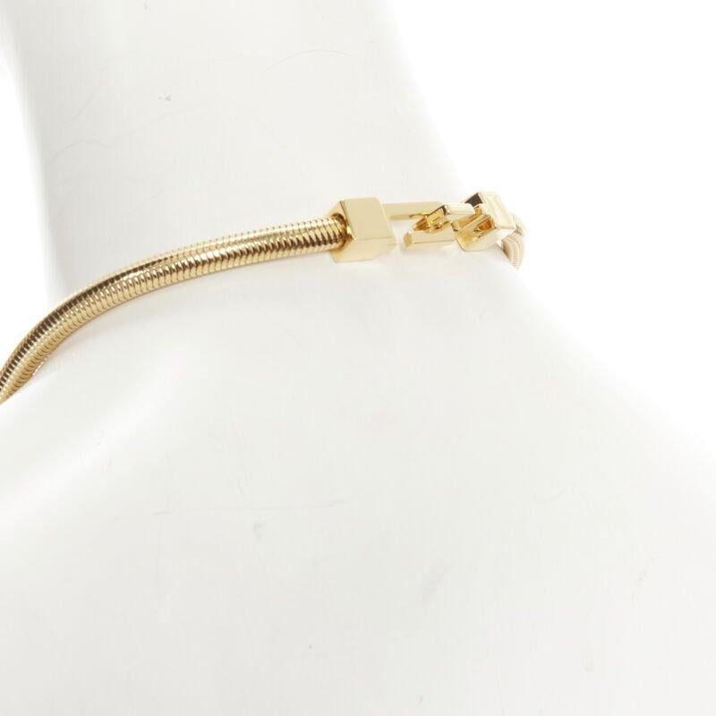 SAINT LAURENT Hedi Slimane Runway Opium Deco gold double tassel necklace For Sale 5