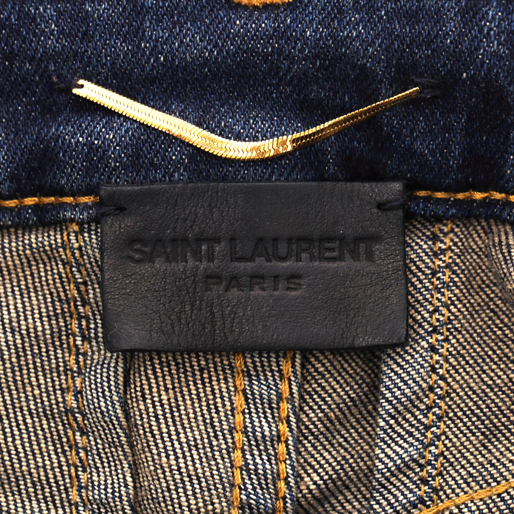 Vaqueros ajustados de cintura alta Saint Laurent en venta 2