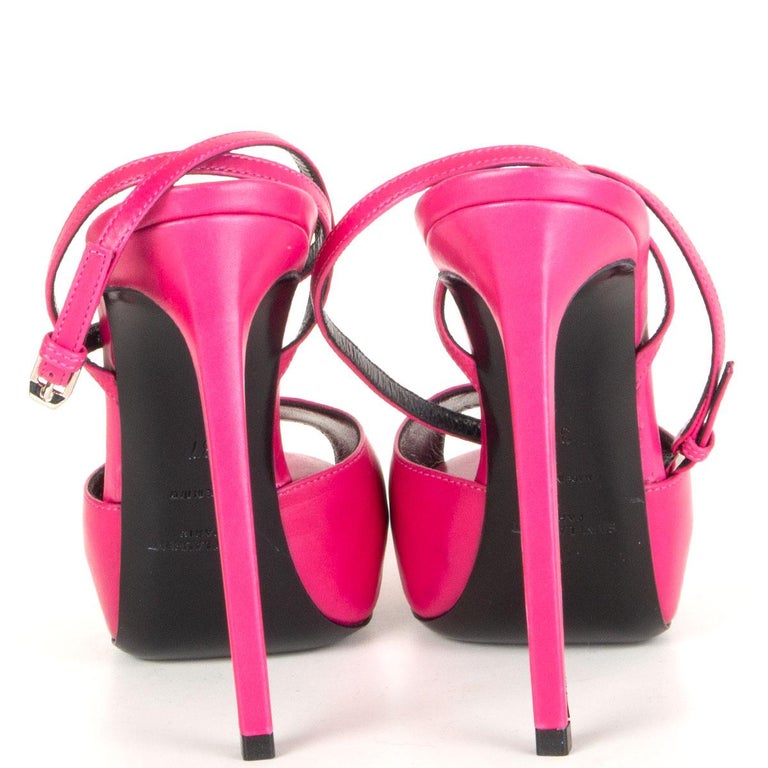 Cloth heels Saint Laurent Pink size 37 EU in Cloth - 34986125