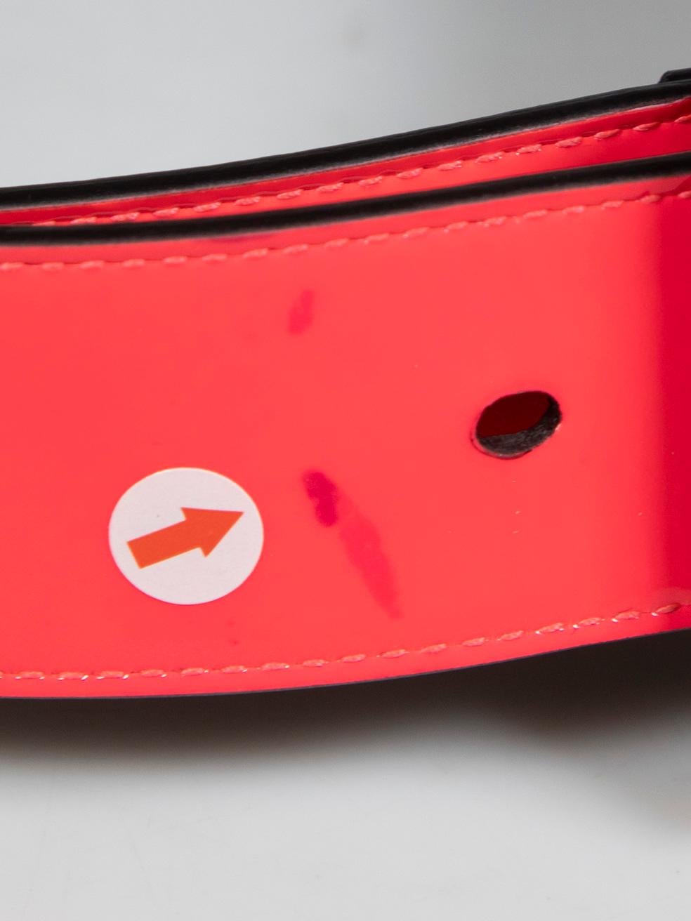 Saint Laurent Hot Pink Patent Belt For Sale 3
