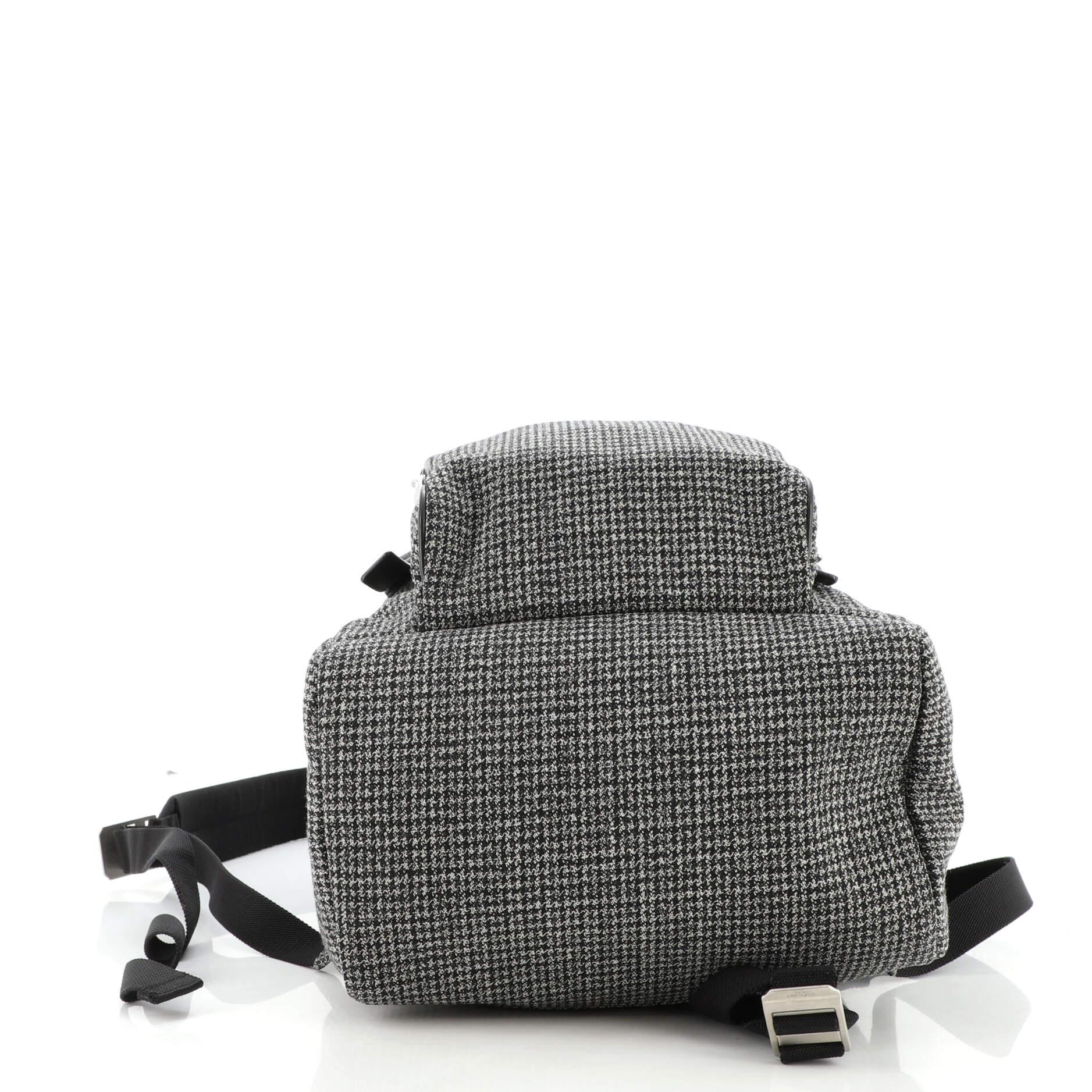 Saint Laurent Hunting Backpack Tweed In Good Condition In NY, NY