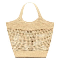Saint Laurent Icare Maxi Raffia Shopping Bag With A Removable Sunglasses Case