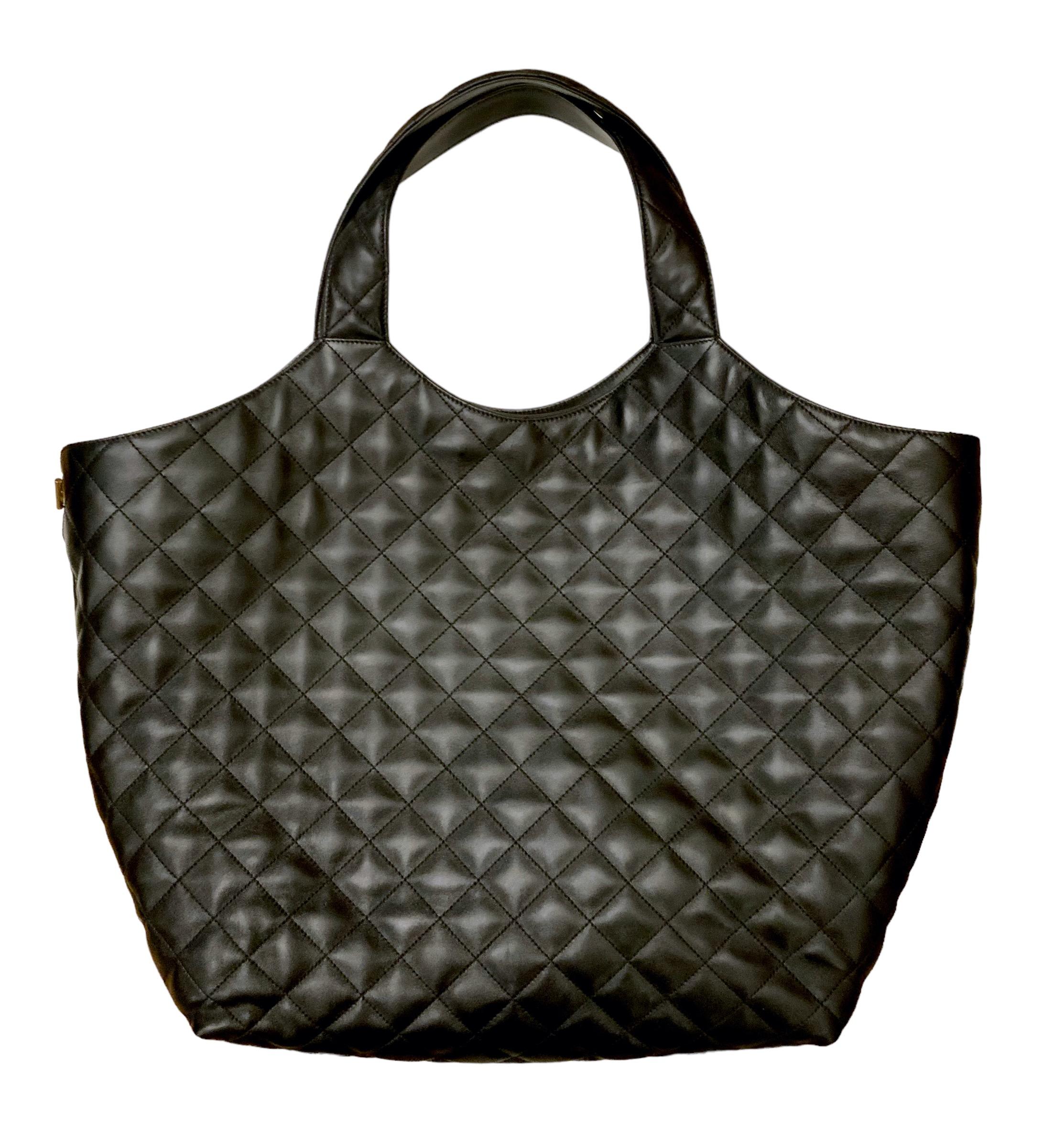 Saint Laurent Icare Maxi Shopping Black Bag 5