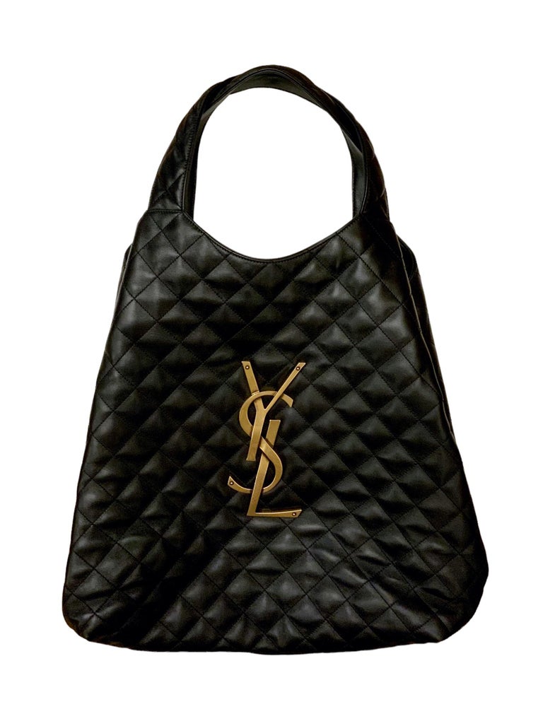 Icare leather handbag Saint Laurent Black in Leather - 34533042