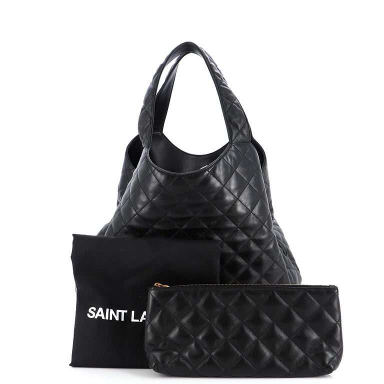 Saint Laurent Icare Shopping Tote Quilted Leather Maxi For Sale at 1stDibs