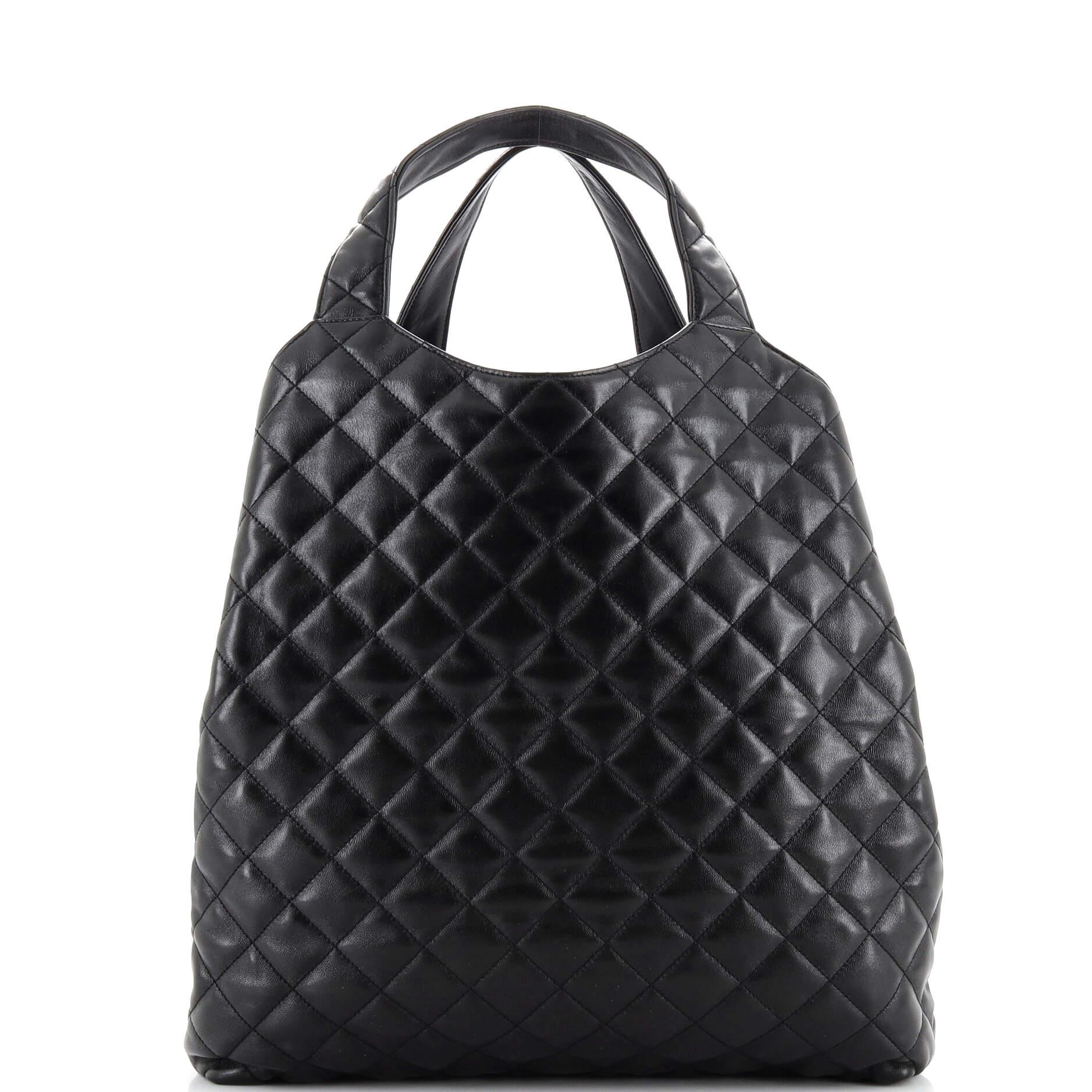 saint laurent icare quilted leather tote women