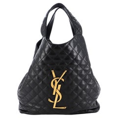 Saint Laurent Icare Shopping Tote Quilted Leather Maxi