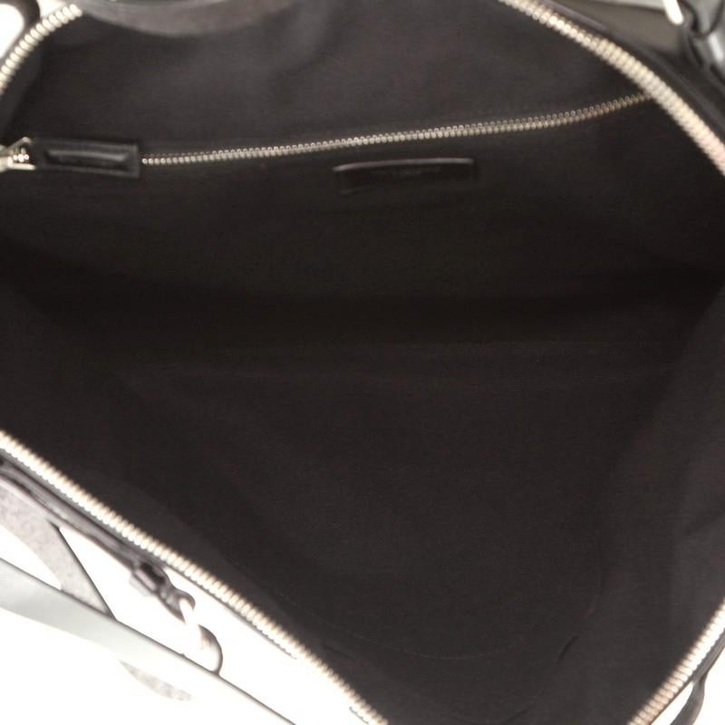 Black Saint Laurent ID Convertible Bag Canvas Large