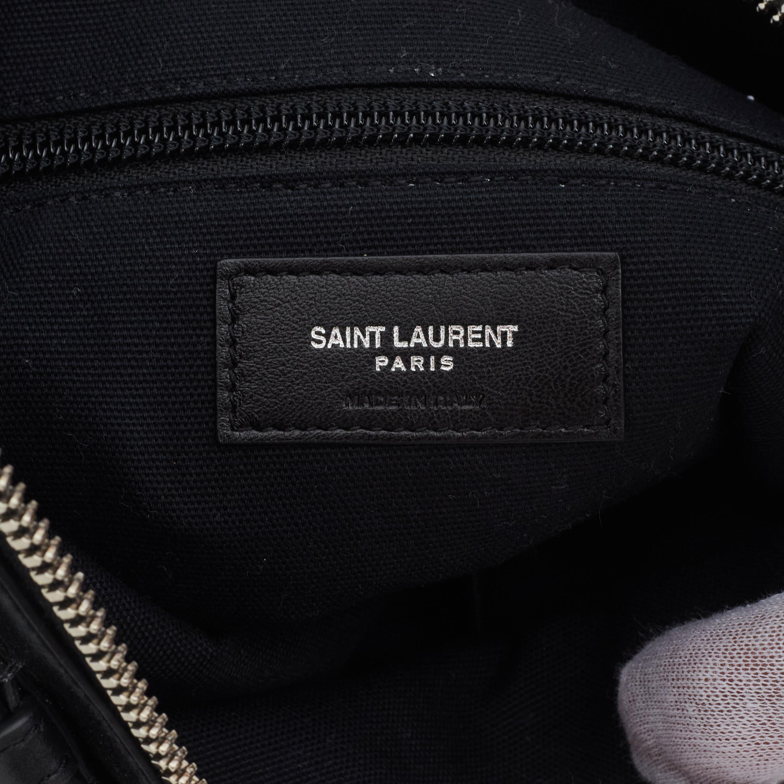 Men's Saint Laurent ID Doc Holder Leather 2n1 Crossbody Bag For Sale