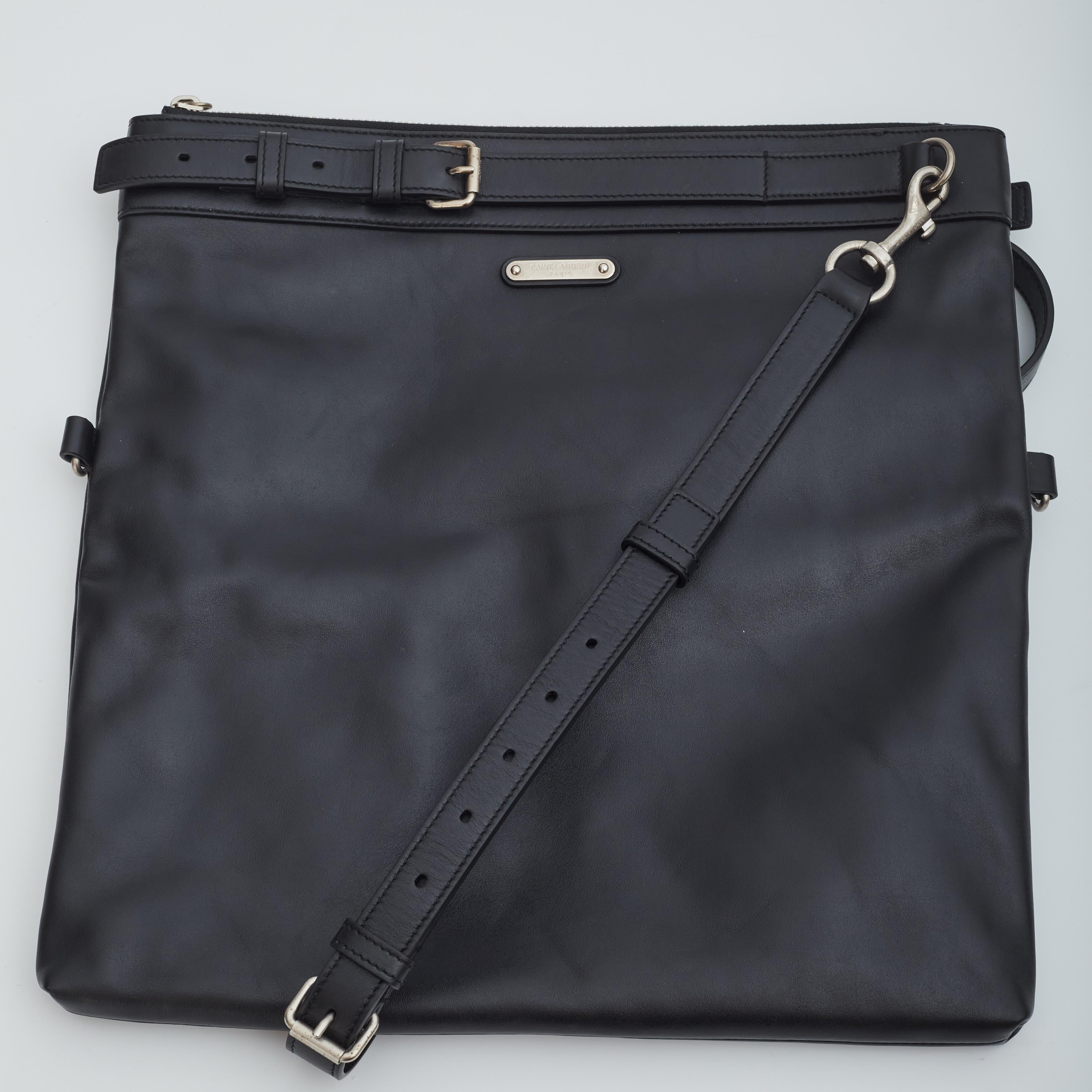 Saint Laurent ID Doc Holder Leather 2n1 Crossbody Bag For Sale 2