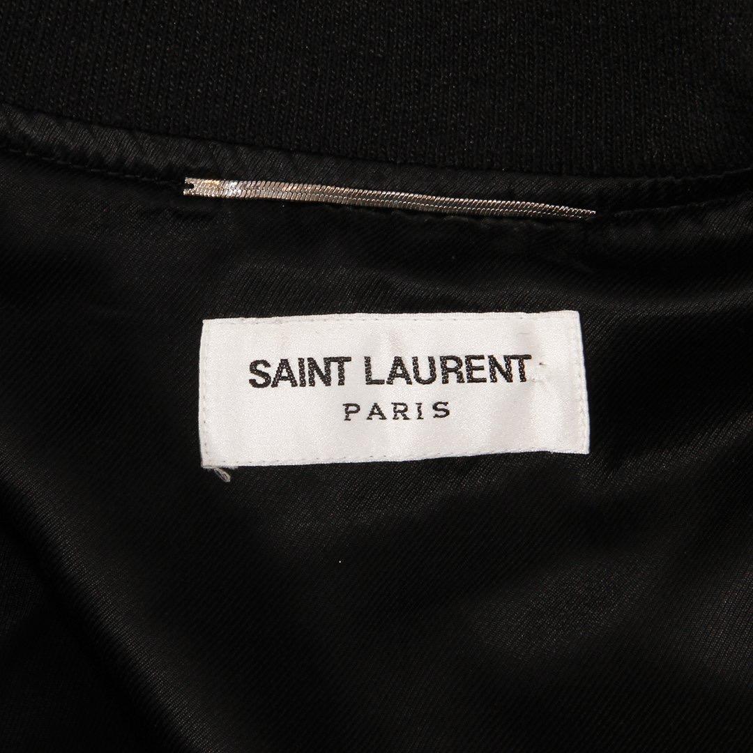 Yellow Saint Laurent Ikat Teddy Bomber Jacket