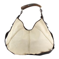 Saint Laurent Ivory Mombasa Horn Hobo Bag 7ysl1228