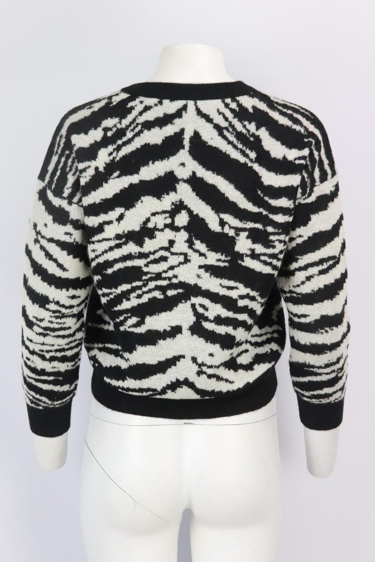 Saint Laurent Women's Thick Knit Pullover Blue main image 1