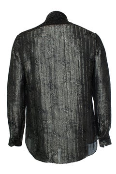 Saint Laurent, Jacquard woven floral shirt 2018