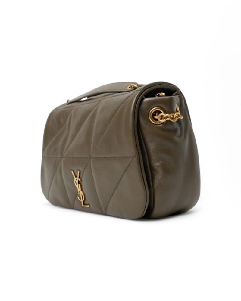 Gray Saint Laurent Jamie 4.3 Mini Trapuntata Muschio Verde