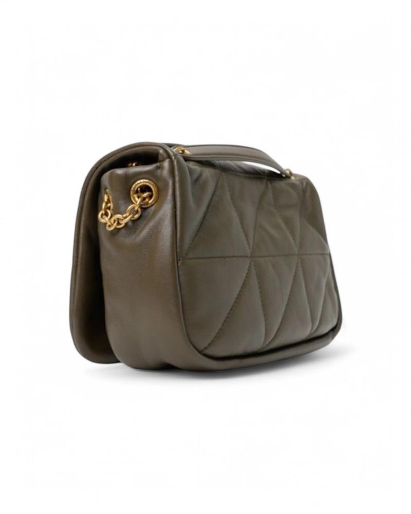 Donna Saint Laurent Jamie 4.3 Mini Trapuntata Muschio Verde