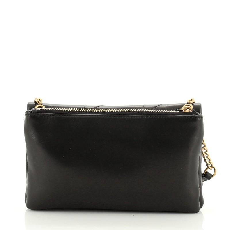Black Saint Laurent Jamie Chain Wallet Quilted Leather