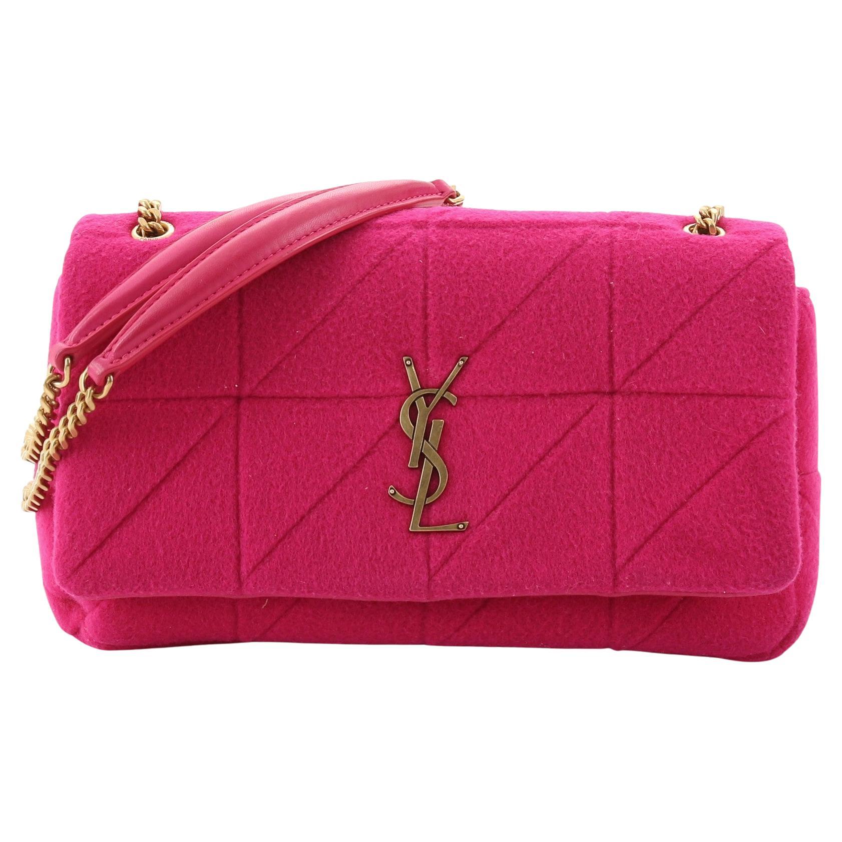 Saint Laurent Jamie Flap Bag Quilted Jersey Medium