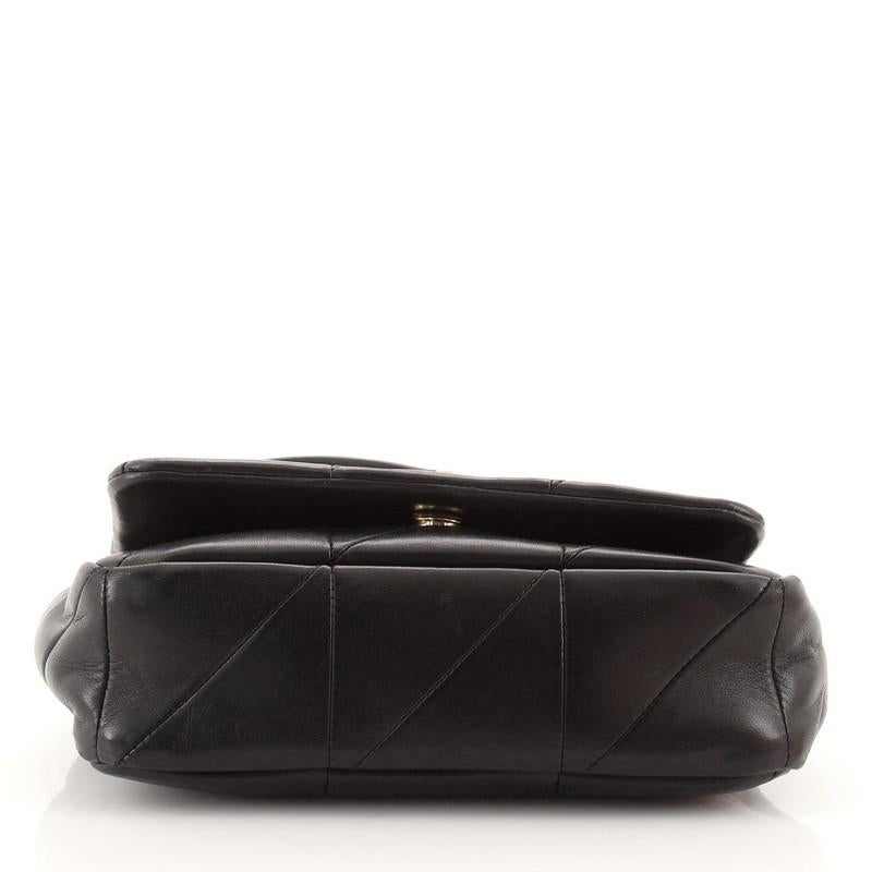 black leather small jamie satchel bag