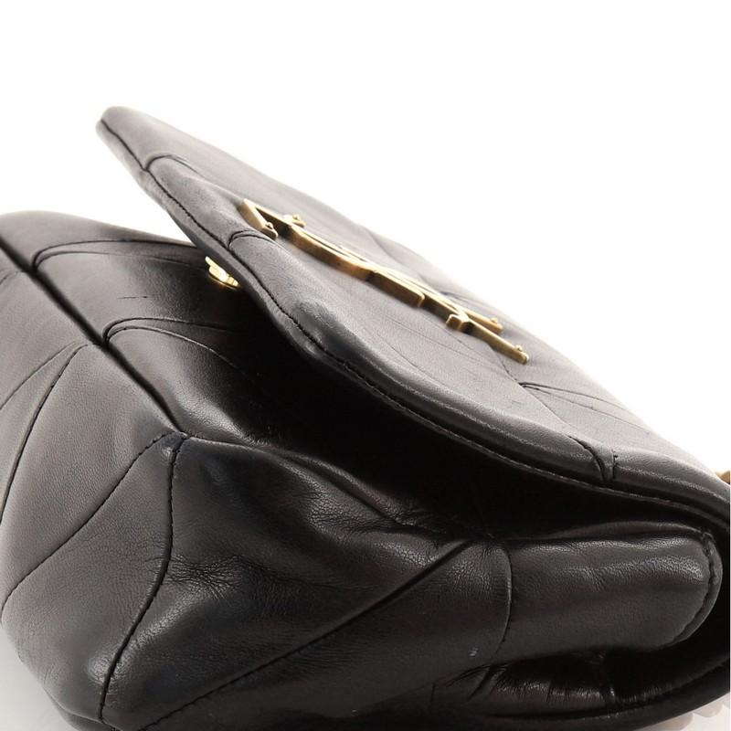 Black Saint Laurent Jamie Flap Bag Quilted Leather Small