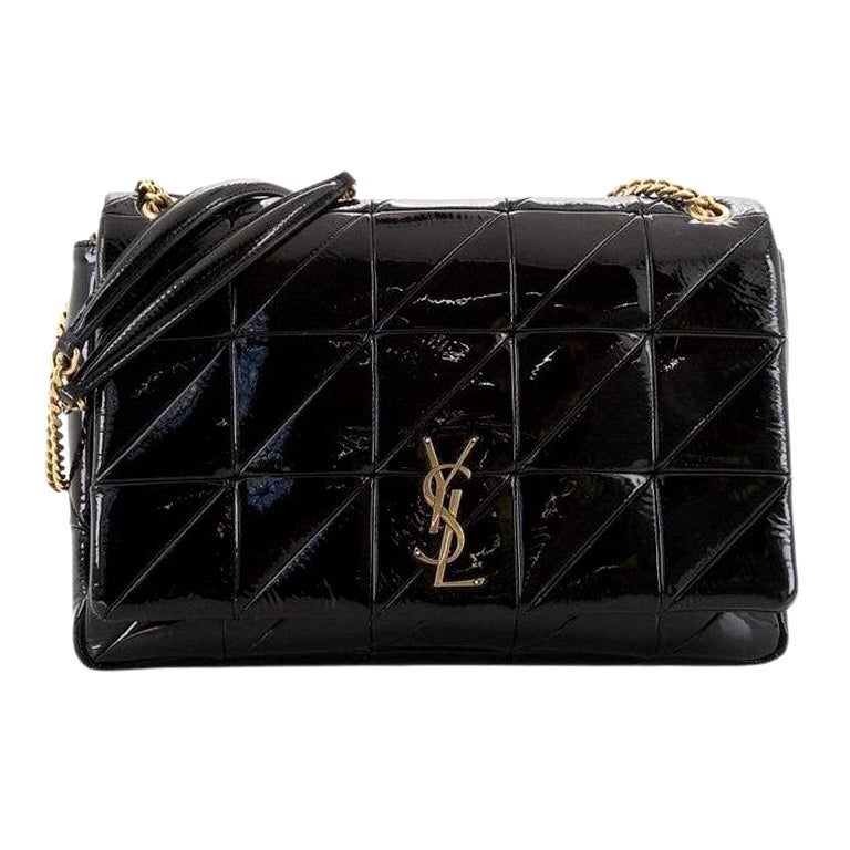 Saint Laurent Jamie Flap Bag Quilted Patent Large