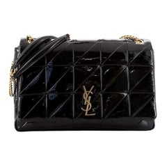 Saint Laurent Jamie Flap Bag Quilted Patent Large