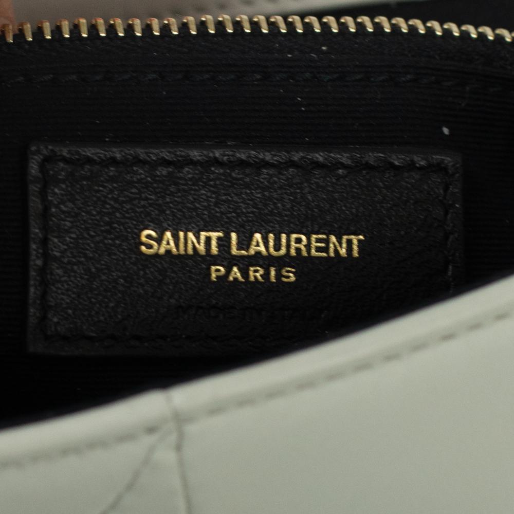 SAINT LAURENT, Jamie in white leather In Good Condition In Clichy, FR