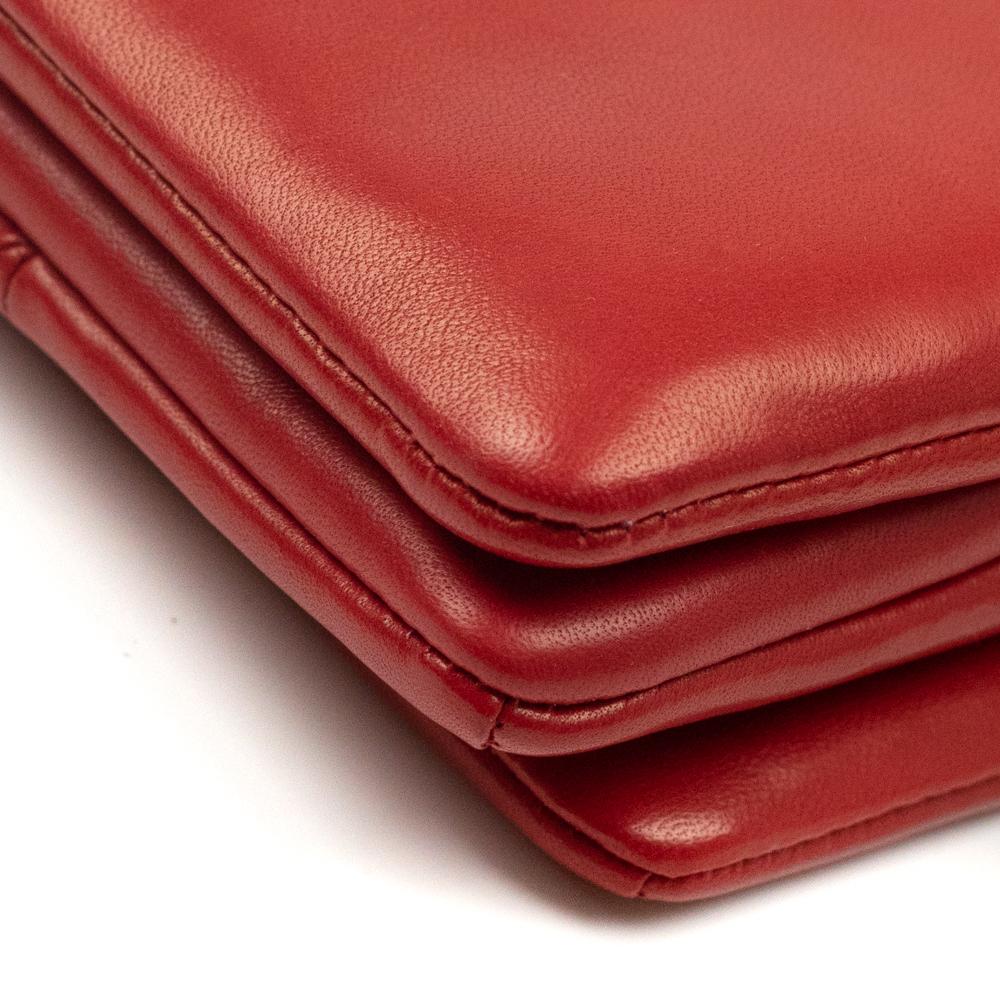 SAINT LAURENT Jamie Shoulder bag in Red Leather 6