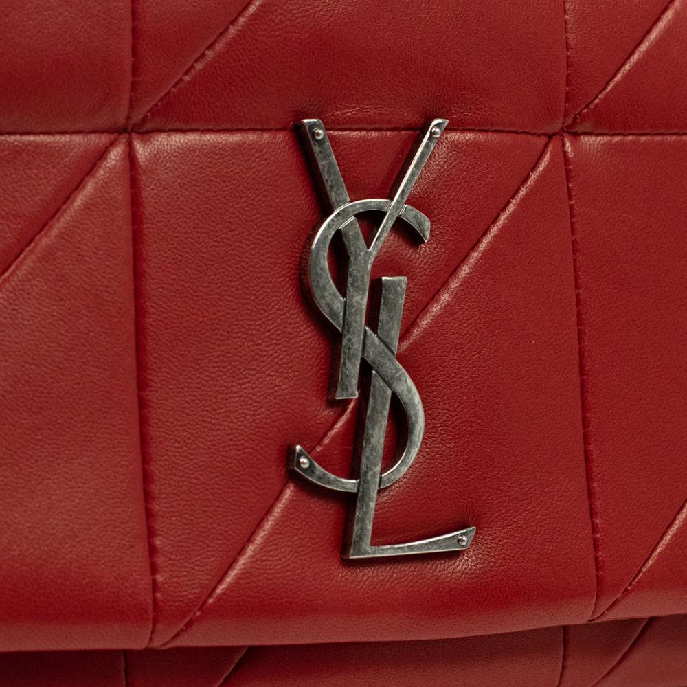 SAINT LAURENT Jamie Shoulder bag in Red Leather 3