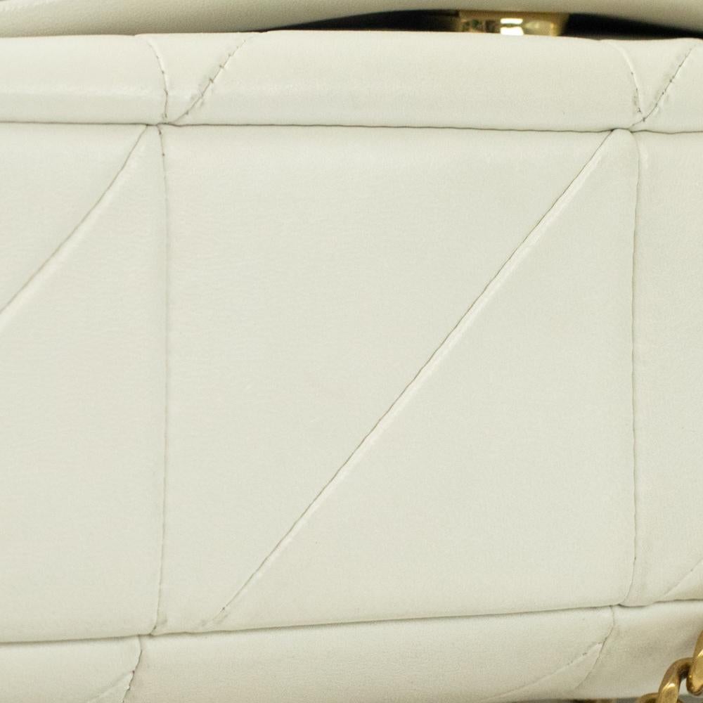 SAINT LAURENT Jamie Shoulder bag in White Leather 5