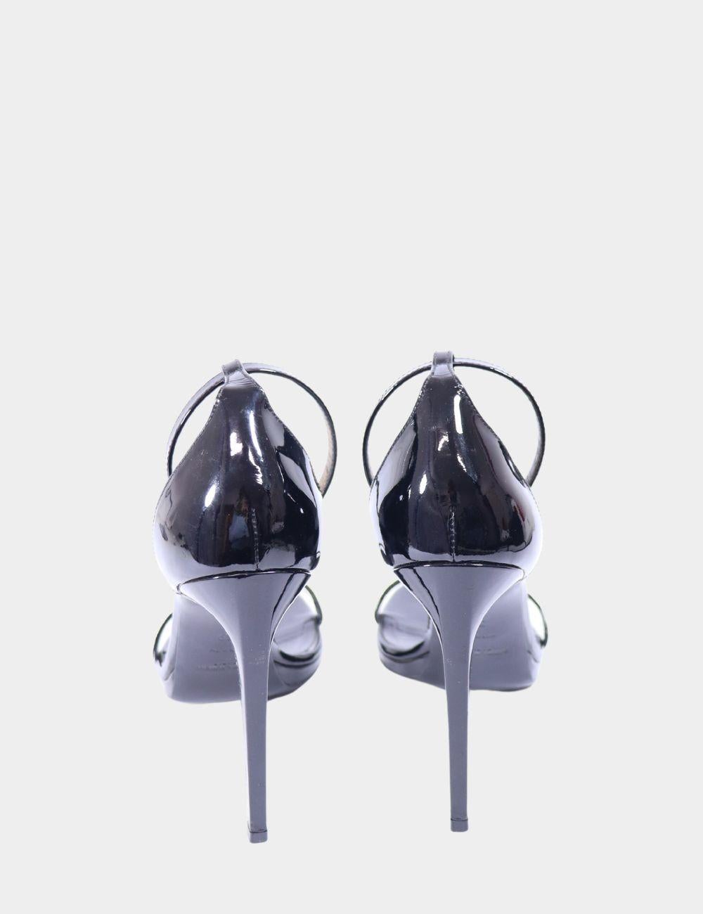 Gray Saint Laurent Jane Sandals EU 39 For Sale