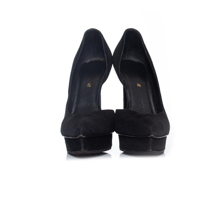 Saint Laurent, Janice 105 D’ Orsay pumps In Fair Condition For Sale In AMSTERDAM, NL